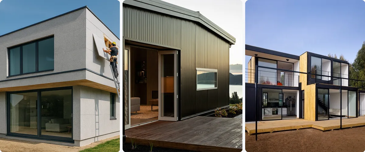 Obras construidas con panel Metwall